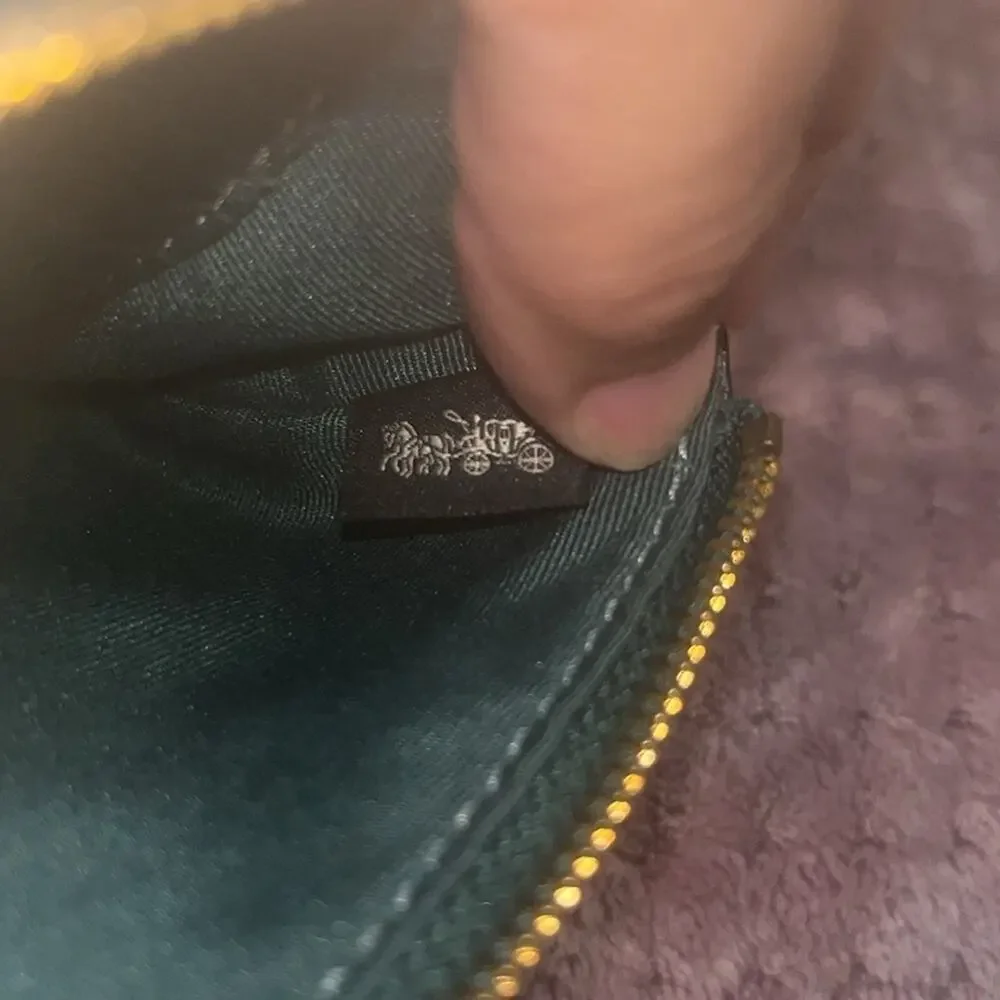Green Coach Wristlet NWOT; NO CALLOUTS